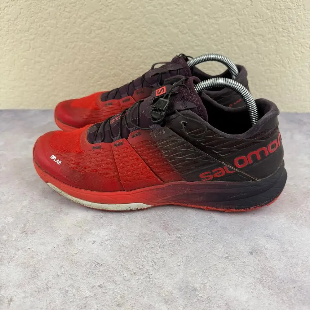 Salomon S/Lab Ultra Men's Size 9.5 Trail Running Shoes Red Sneakers 402139